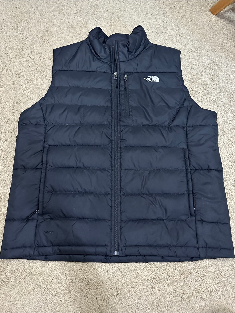 The North Face Men’s Black Quilted Puffer Vest 550